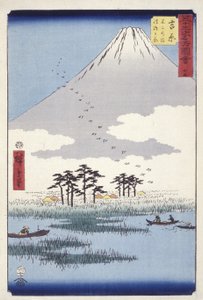 Yoshiwara: Fuji no Numa Ukishimagahara od Ando or Utagawa Hiroshige