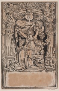 Titulní strana a viněta k vydání „Faust“, Mnichov 1884 od André Bork