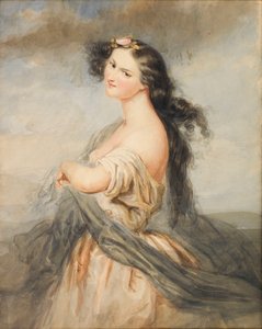 Portrét Juliette Drouet 1806-1883. od André Charles Voillemot