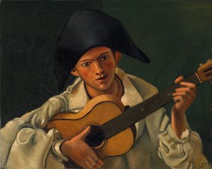Busta Harlekýna s kytarou od Andre Derain