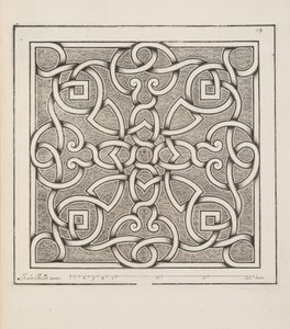 Design for Parterre, od Theater des Plans et Jardinages, pub.1652 od André Mollet