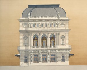 Opera Comique, Salle favart, Paříž, Francie od Andras Kaldor