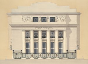Městská opera, Marseille, Francie od Andras Kaldor