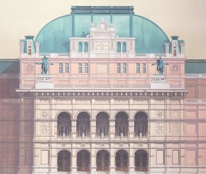 Státní opera, Vídeň, Rakousko (detail) od Andras Kaldor