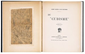 Frontispis a titulní list knihy "Du "Cubisme"" od Alberta Gleizese a Jeana Metzingera od Andre (after) Derain