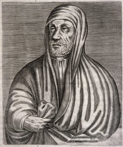 Portrét Abu Ali al-Husain ibn Abdallah ibn Sina s názvem Avicenna (rytina) od Andre (after) Thevet