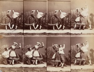 Eugenie Schlosser a Coralli, 1863. od Andre Adolphe Eugene Disderi