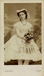 Portrét baletky Marfy Muravyeva 1838-1879, 1863. od Andre Adolphe Eugene Disderi