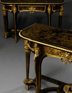Pár stolků na molu Ludvíka XIV., kolem roku 1710 od Andre Charles Boulle