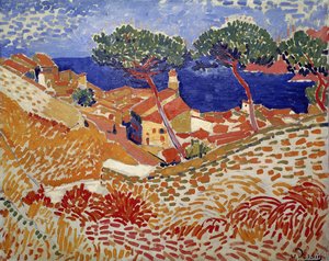Collioure, vesnice a moře od Andre Derain