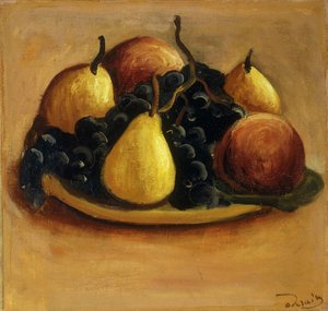 Hrušky, broskve a hrozny; Poires, Peches et Raisins od Andre Derain
