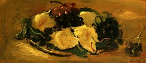 Zátiší s ovocem, asi 1925 (olej na papíře) od Andre Derain