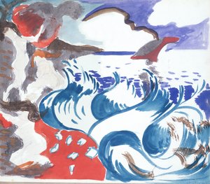 Zátoka, asi 1904 (akvarel na papíře) od Andre Derain