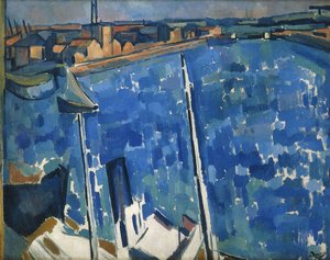 Přístav; Le Havre, asi 1906-7 (olej na plátně) od Andre Derain