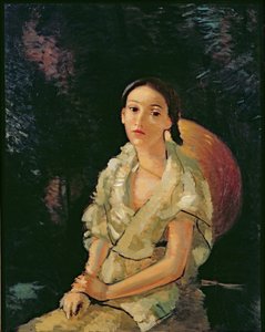 Sedící malířova neteř, asi 1931 (olej na plátně) (viz také 287563) od Andre Derain