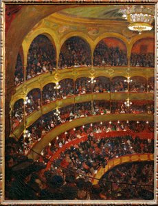 Koncert Colonne, Paříž (malba na plátně)