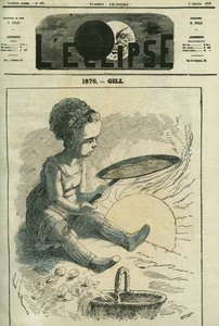 1870, společenská kuchyně: holčička vaří krep v kamnech vyhřátých sluncem. Obálka „“L