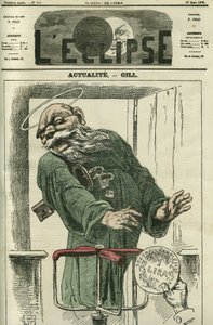 Actualite, Svatý Petr odmítá papežovy mince vrátit se do ráje. Obálka „“L