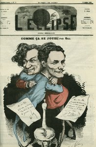 Andre Gill (1840-1885), francouzský karikaturista a F. Polo, režisér „“L