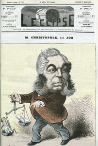 Kreslený Albert Christophle, francouzský politik. Obálka „“L
