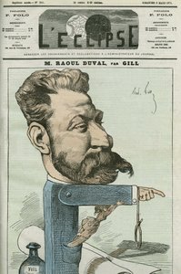 Karikatura od Fernanda Raoula-Duvala (Fernand Raoul Duval od Andre Gill