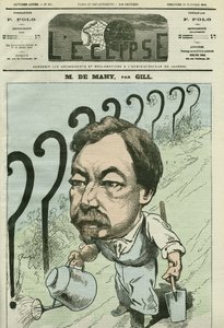 Kreslený film Francoise Cesaire de Mahy (1830-1906), francouzského lékaře, novináře a politika. Obálka „“L