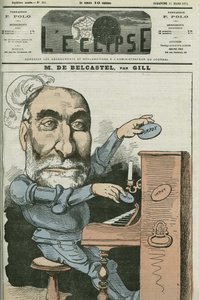 Karikatura od Gabriela de Belcastel (1821-1890), francouzského politika. Obálka „“L