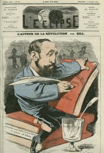 Kreslený film Julese Claretie (1840-1913), francouzského romanopisce, dramatika a kritika. Obálka “”L