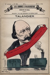 Karikatura Alfreda Talandiera (1822-1890) anglický politik z 