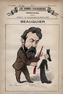 Karikatura Charlese Beauquiera francouzského politika 1833 - 1916 z 