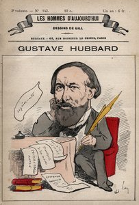 Karikatura Nicolase Gustava Hubbarda (1828-1888) anglický politický ekonom z 
