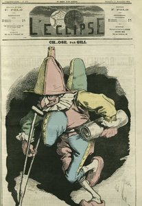 Ch... si troufne, ilustrace harlekýna s bekeelem a rohem na břiše a zádech. Obálka “”L