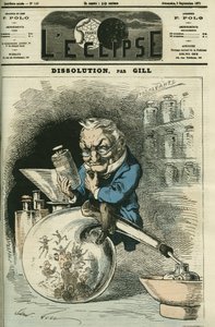 Dissolution, Adolphe Thiers (1797-1877), historik a prezident republiky. Obálka “”L