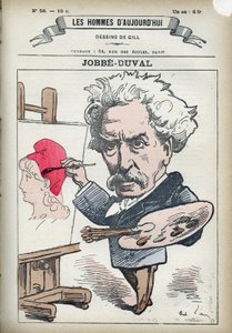 Portrét Armanda Felixe Marise Jobbe-Duval Jobbe Duval (1821-1889), francouzský malíř a politik. Cartoon od Gill, Paříž. od Andre Gill