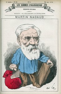 Portrét Martina Nadauda (1815-1898), francouzského mistra a politika, v letech 1876 až 1889 byl zástupcem Creuse. Cartoon by Gill, Paris. od Andre Gill