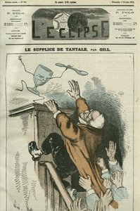 The Torment of Tantalus, karikatura Adolphe Thiers (1798-1874), francouzský státník. Obálka “”L