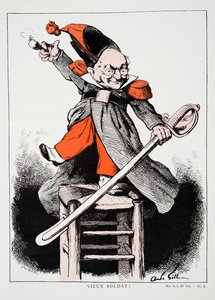 Starý voják!, z Dějin třetí republiky, sv. I, Politické dějiny, nakl. 1933 od Andre Gill