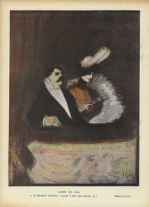 Ilustrace pro Le Rire (barevná litografie) od Andre Helle