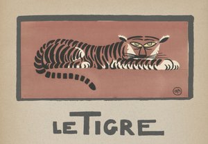 Dětská ilustrace tygra Le Tigre