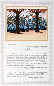 Vstup francouzských vojsk do Met, 19. listopadu 1918, 1919