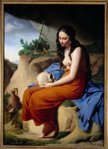 Madeleine. Svatá Marie Magdalena meditující. Obraz Victora Orsela (1795-1850)