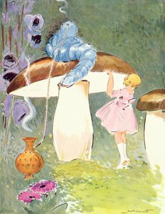 Alenka a housenka, ilustrace z 