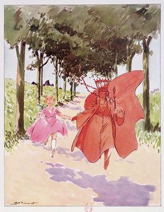Alice and the Red Queen, ilustrace z 