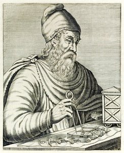 Archimedes ze Syrakus z ?True Portraits? André Thévet publikoval v roce 1594