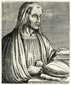 Gregory of Tours z ?True Portraits? André Thévet publikoval v roce 1594 od Andre Thevet
