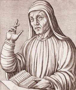Portrét Alcuina (rytina) od Andre Thevet