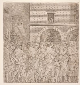The Triumphs of Caesar: The Senators, c.1495 (rytina) od Andrea (school of) Mantegna