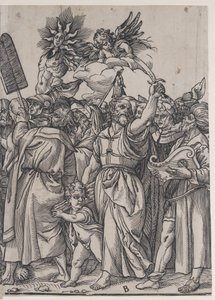 Část B: Izák, Noe a další postavy, z Triumph of Christ, 1836. od Andrea Andreani