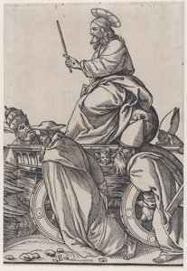 Část E: Kristus jedoucí na triumfálním voze, z Triumph of Christ, 1836.