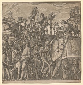 Triumf Julia Caesara: Sloni nesoucí pochodně, 1593-99.